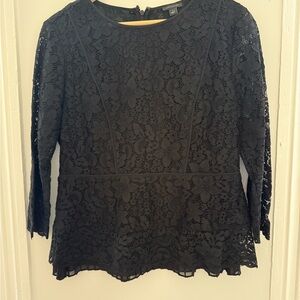 Banana Republic Black Lace Blouse